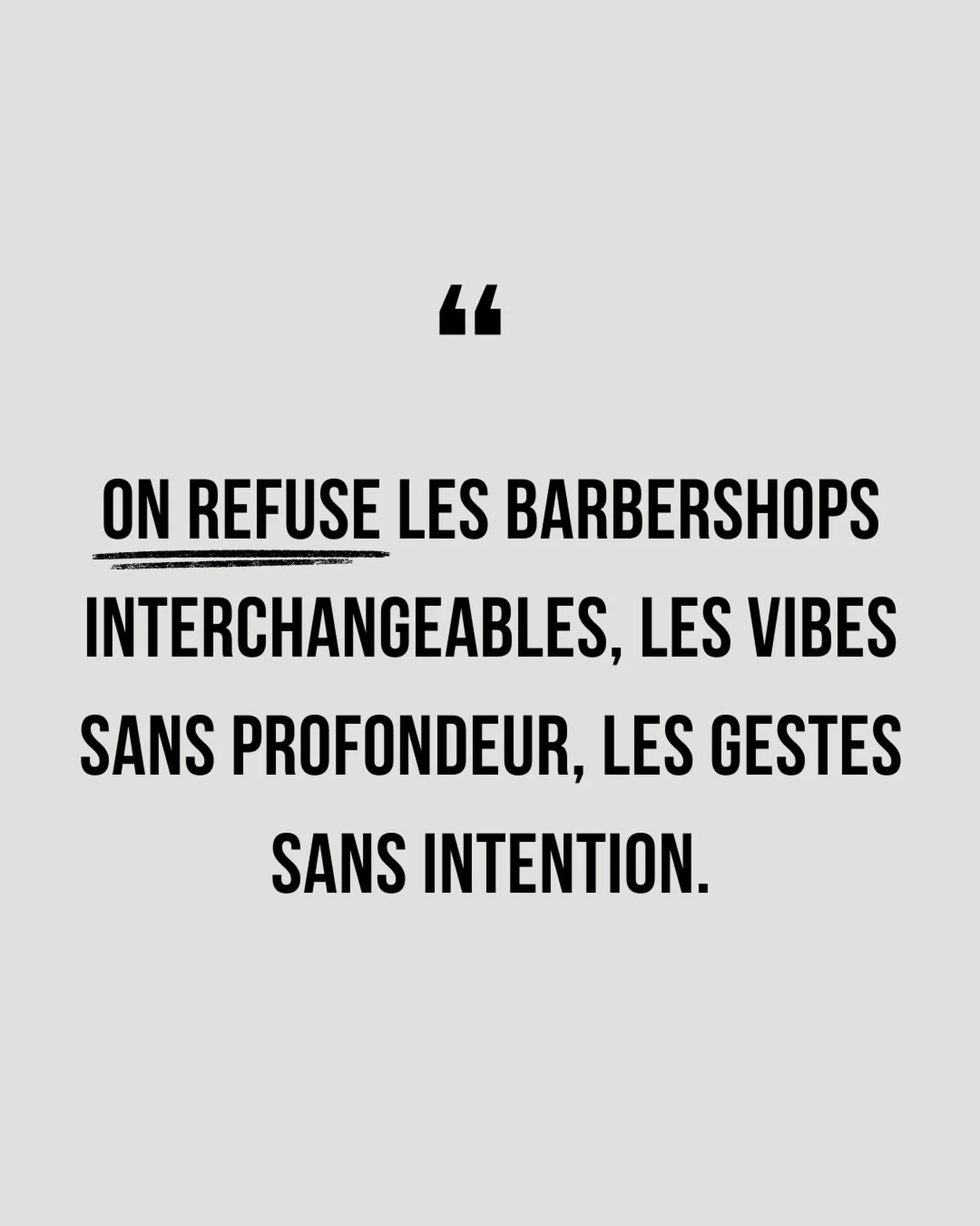 Ce qu&rsquo;on se refuse #1 &mdash; Chaque homme m&eacute;rite un style qui le pr&eacute;c&egrave;de. Notre DA se construit avec vous. #barbershop #styleinfluencer #goodvibes #barberlife