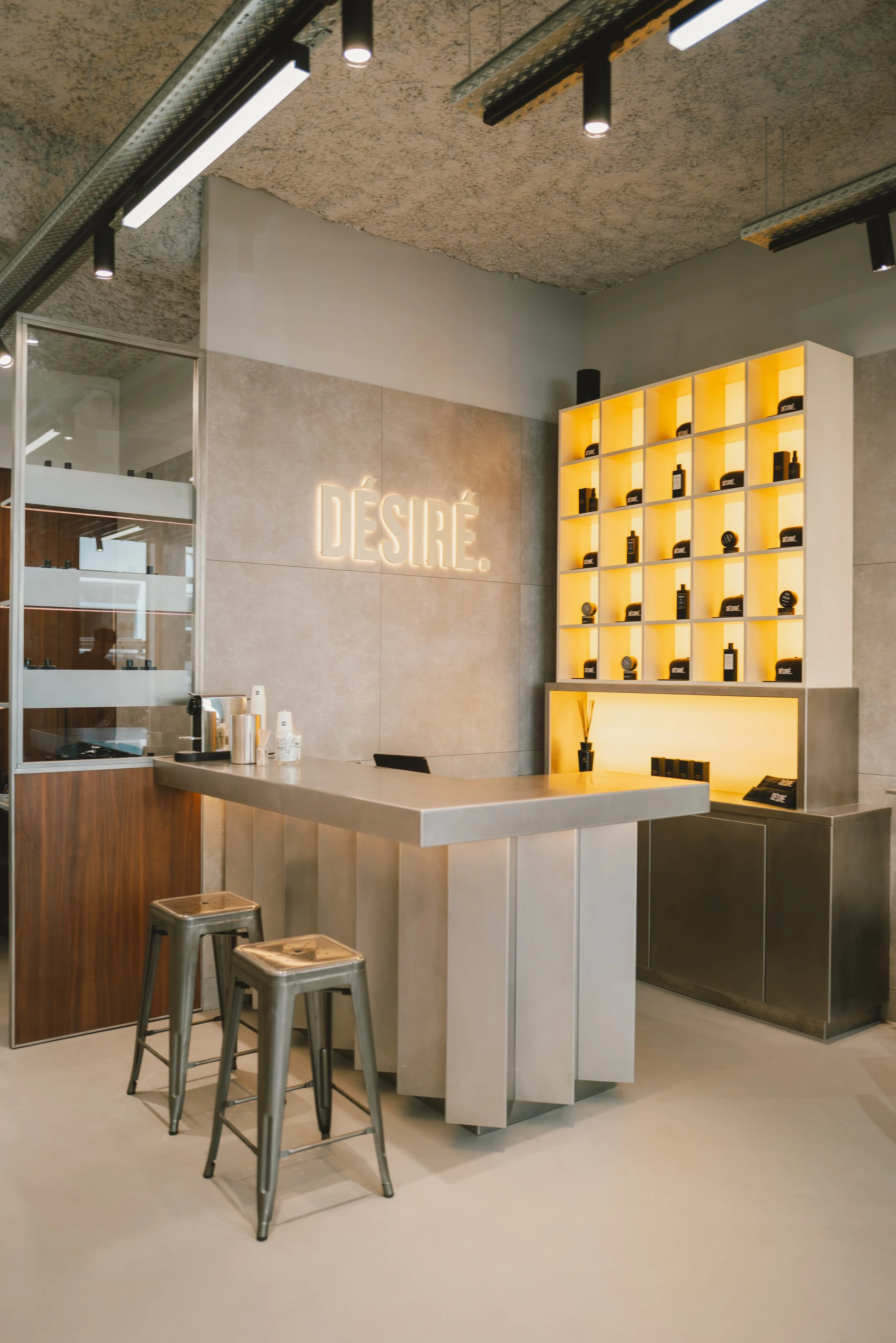 comptoir accueil salon désiré