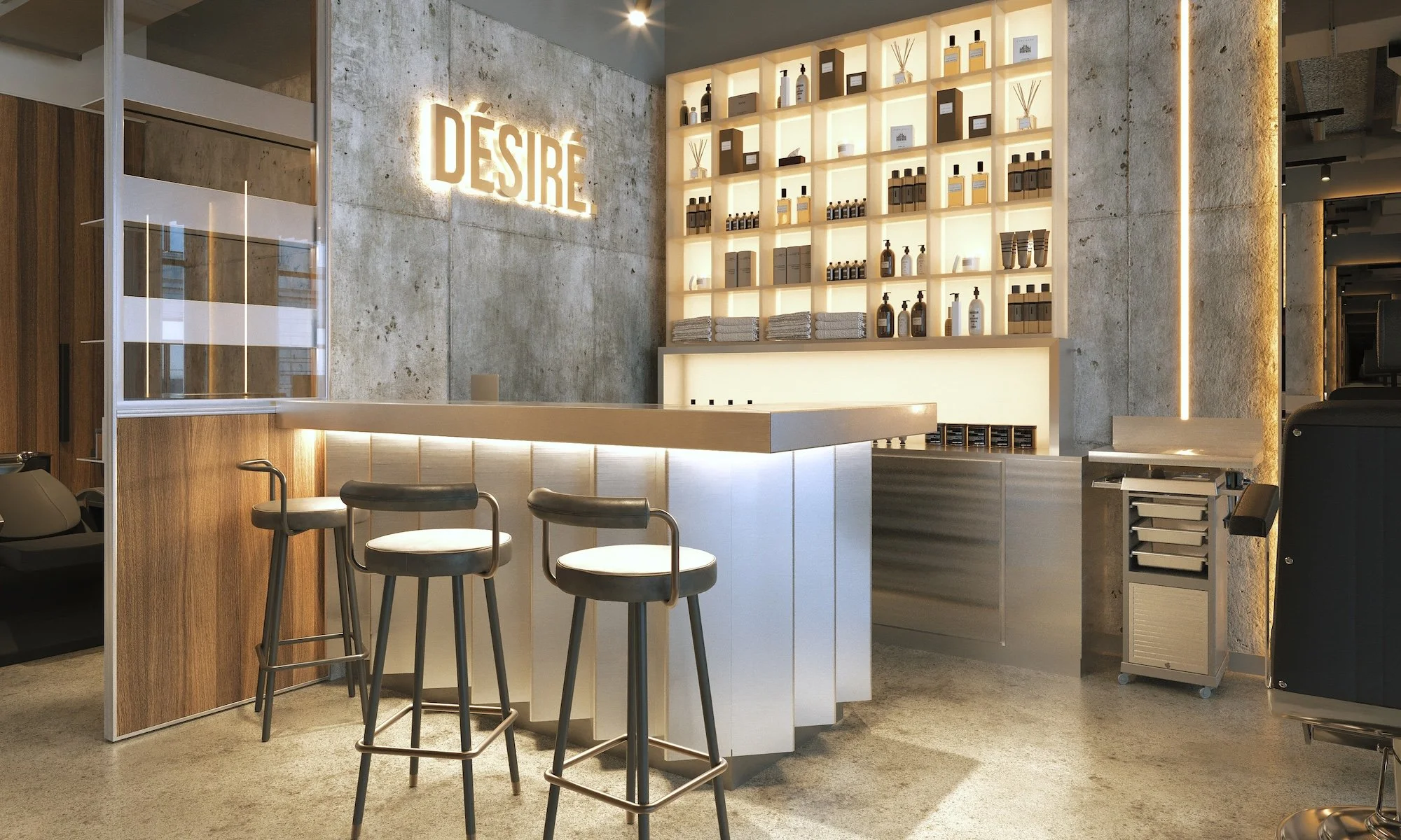 Accueil salon coiffure désiré