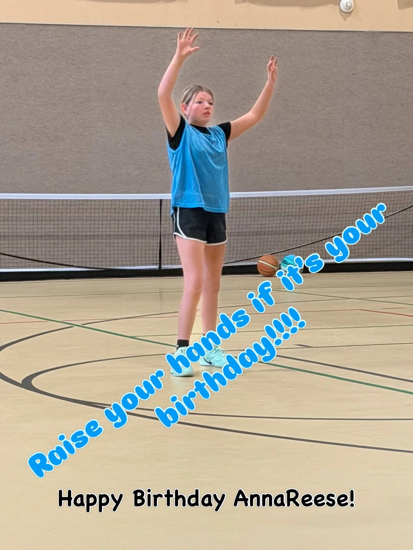 Happy Birthday to Rising Tide 5th grader AnnaReese. No better way to spend it than on the court grinding and getting better! 💪 🏀 🌊