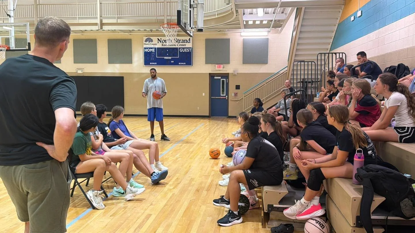 Tonight was a special practice. We had all 3 groups overlap in the gym to give some love to our 7th graders. Our 7th grade players play in their last tournament of the season this weekend, so for their last practice of the season, we came together an