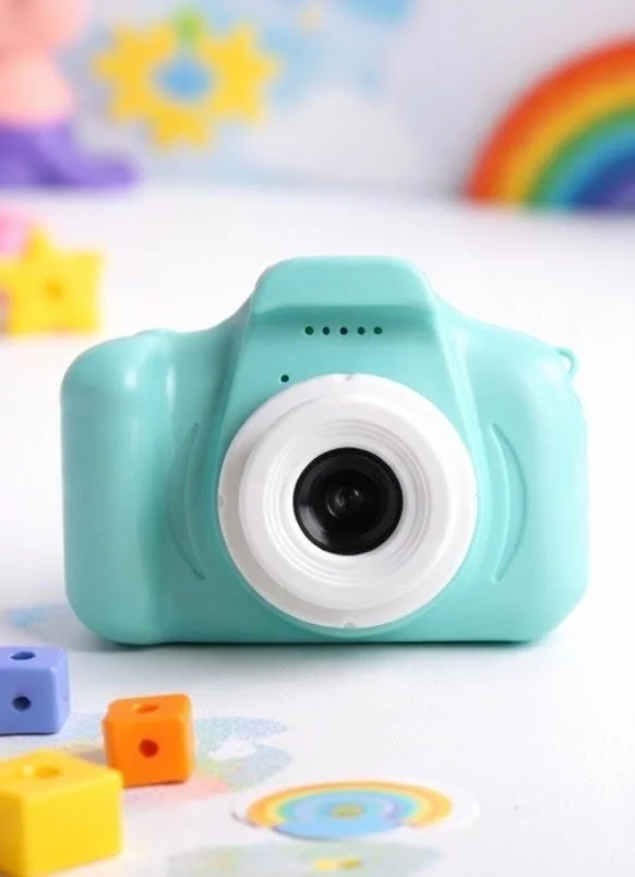 Seafoam Green Kids Camera