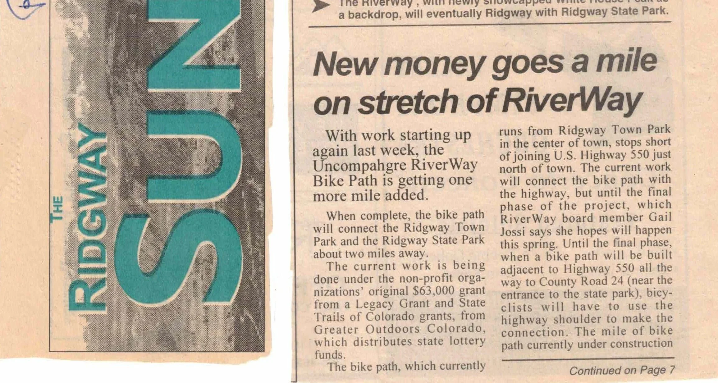 New Money goes a mile on stretch of Riverway