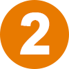 Orange circular badge with the number 2 in white center.