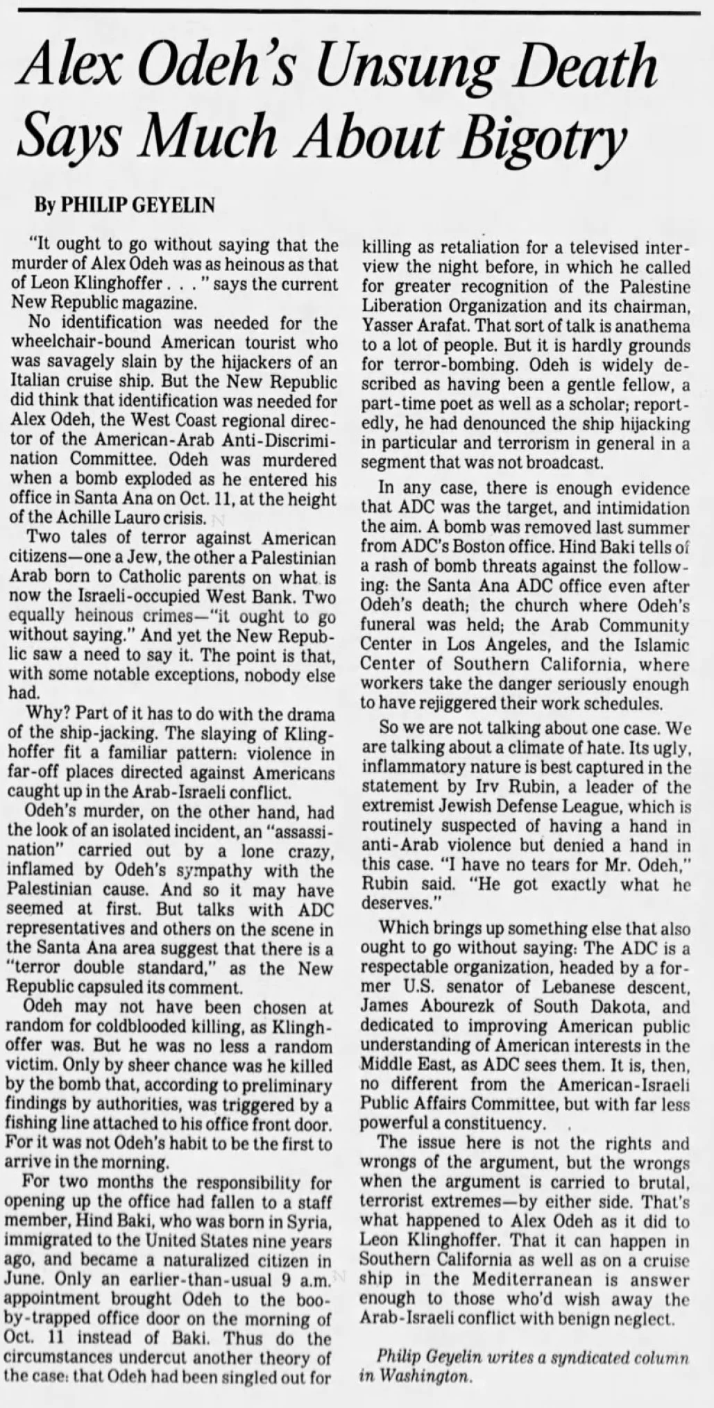 The Los Angeles Times (Los Angeles, California) · Mon, Oct 28, 1985