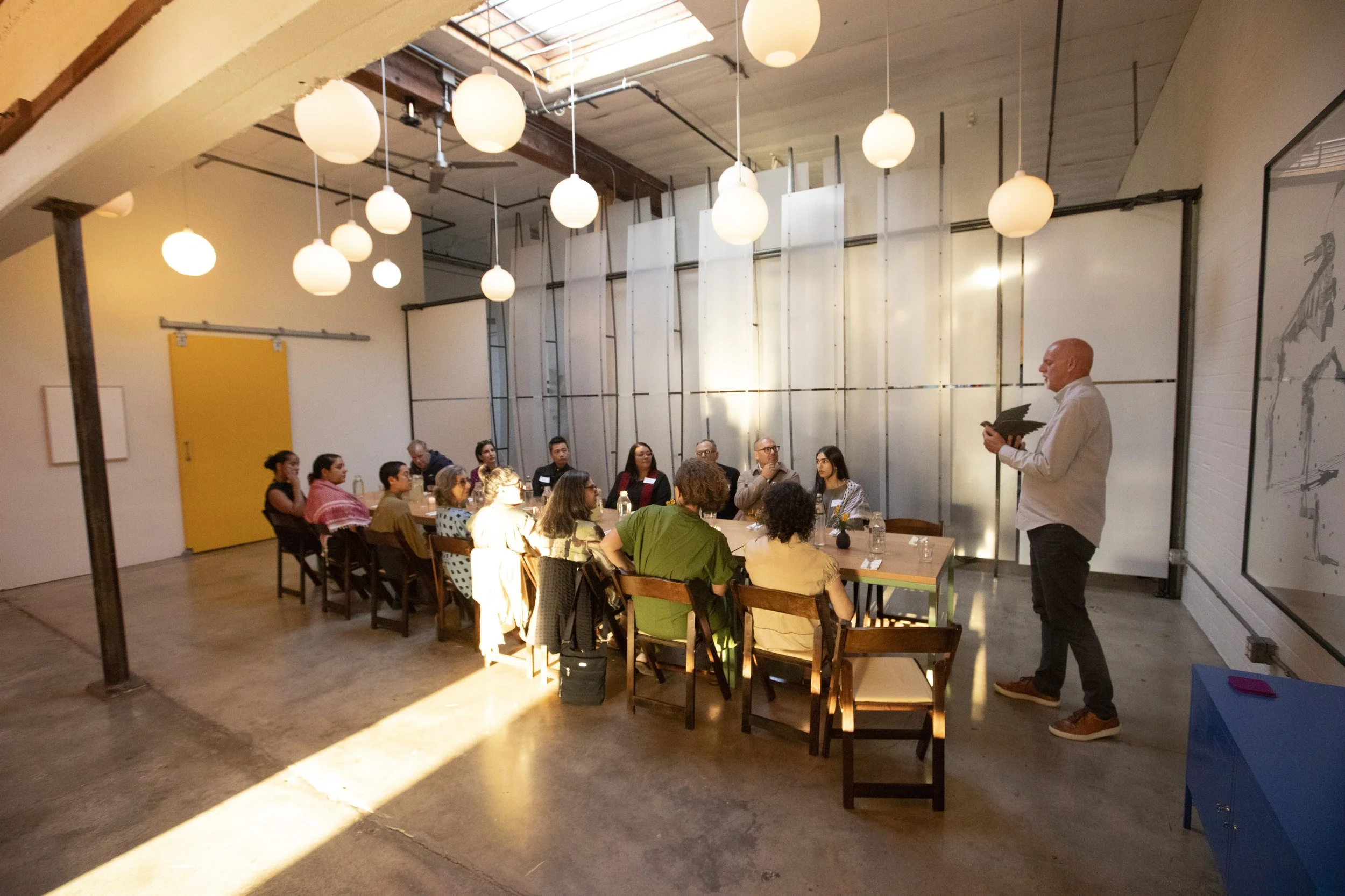 Dinner gathering at Clock Shop, LA