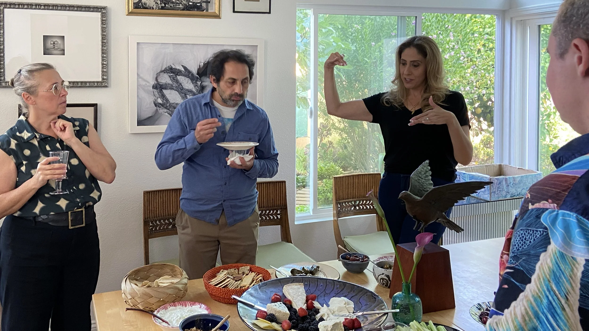 Helna Odeh at dinner gathering hosted by elin Slavick in Irvine, CA