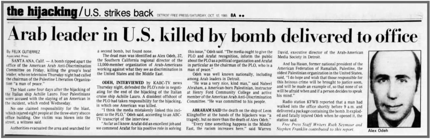 Detroit Free Press (Detroit, Michigan) · Sat, Oct 12, 1985