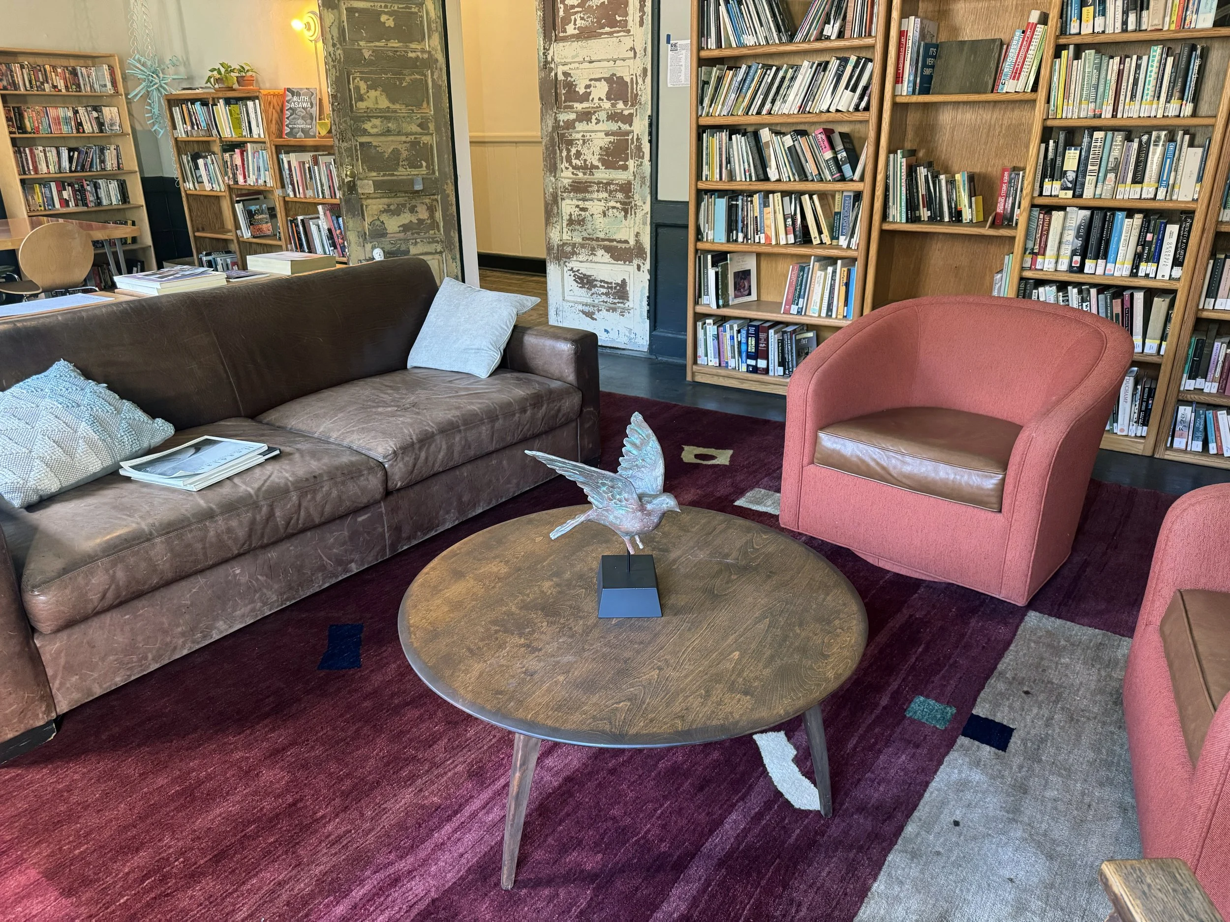 Gifted  copy of dove at the Headlands Center for the Arts Library.