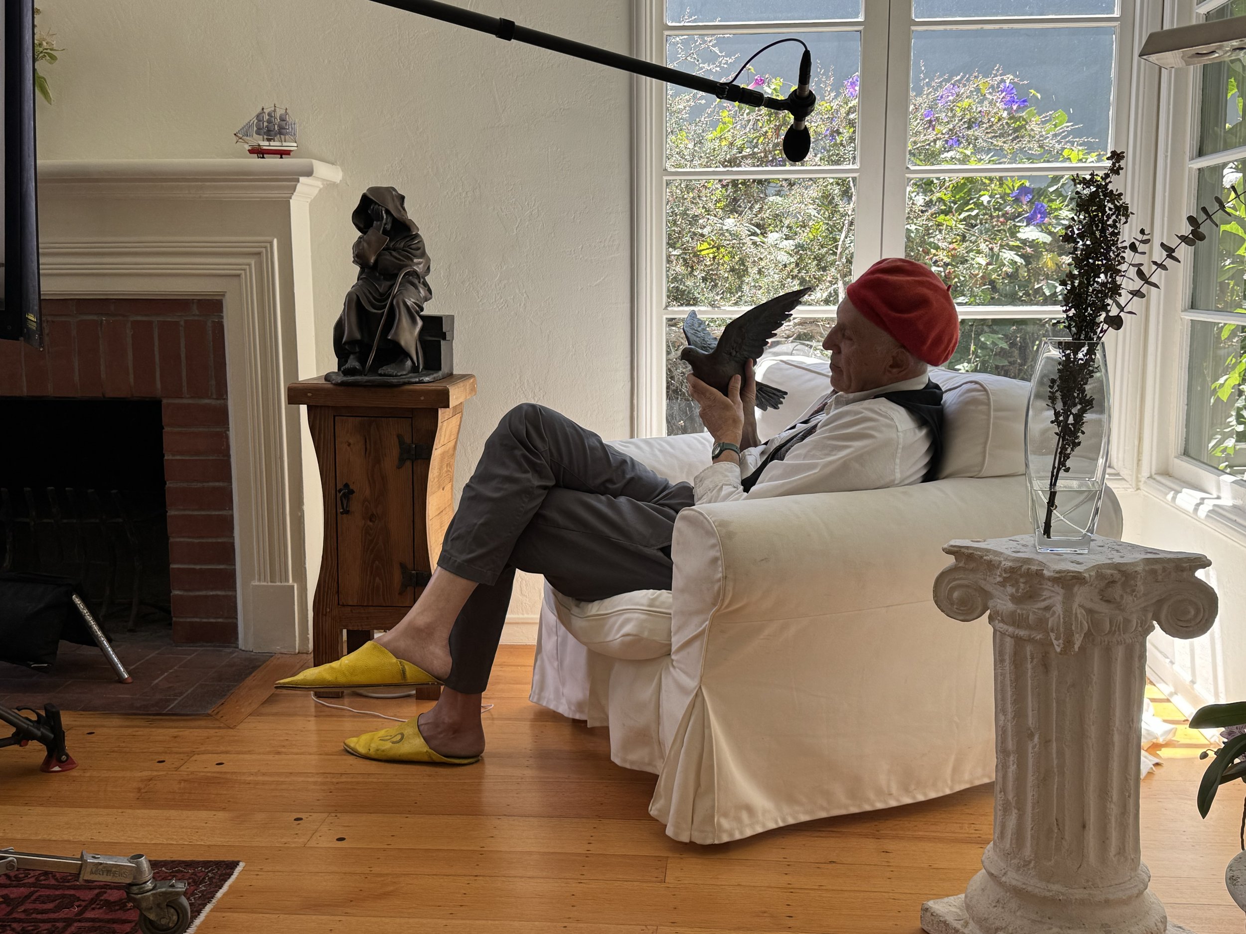 At the home of the monument's sculptor Khalil Bendib