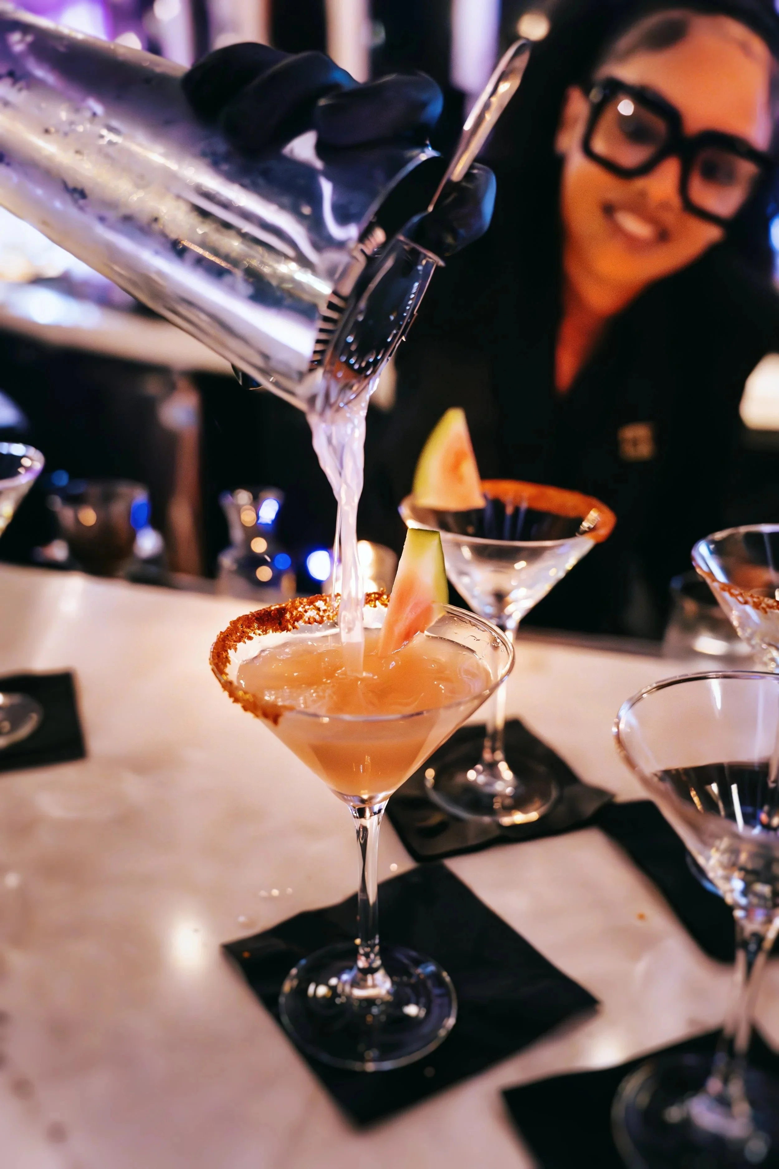 woman drink her drink