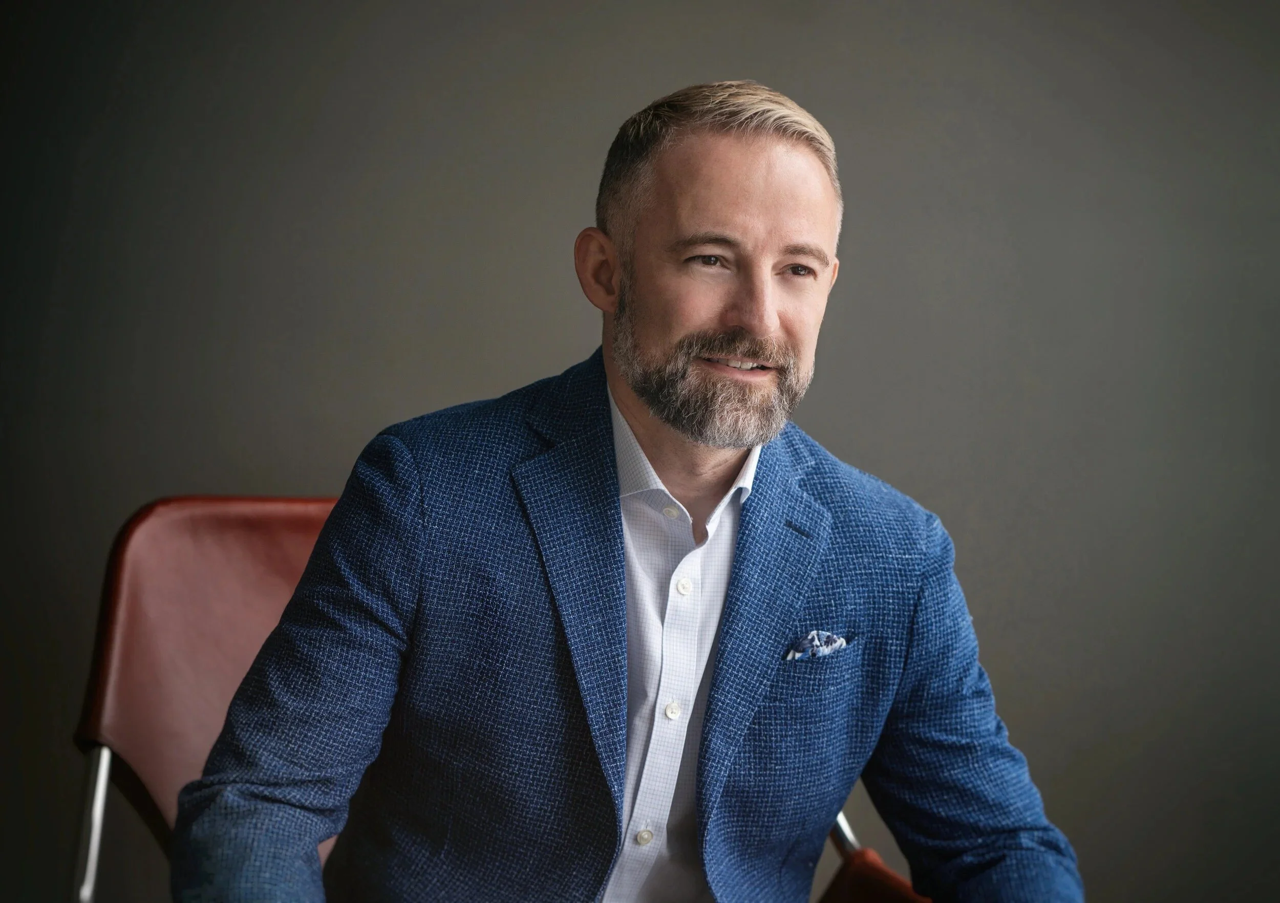 man in a suit for a photoshoot