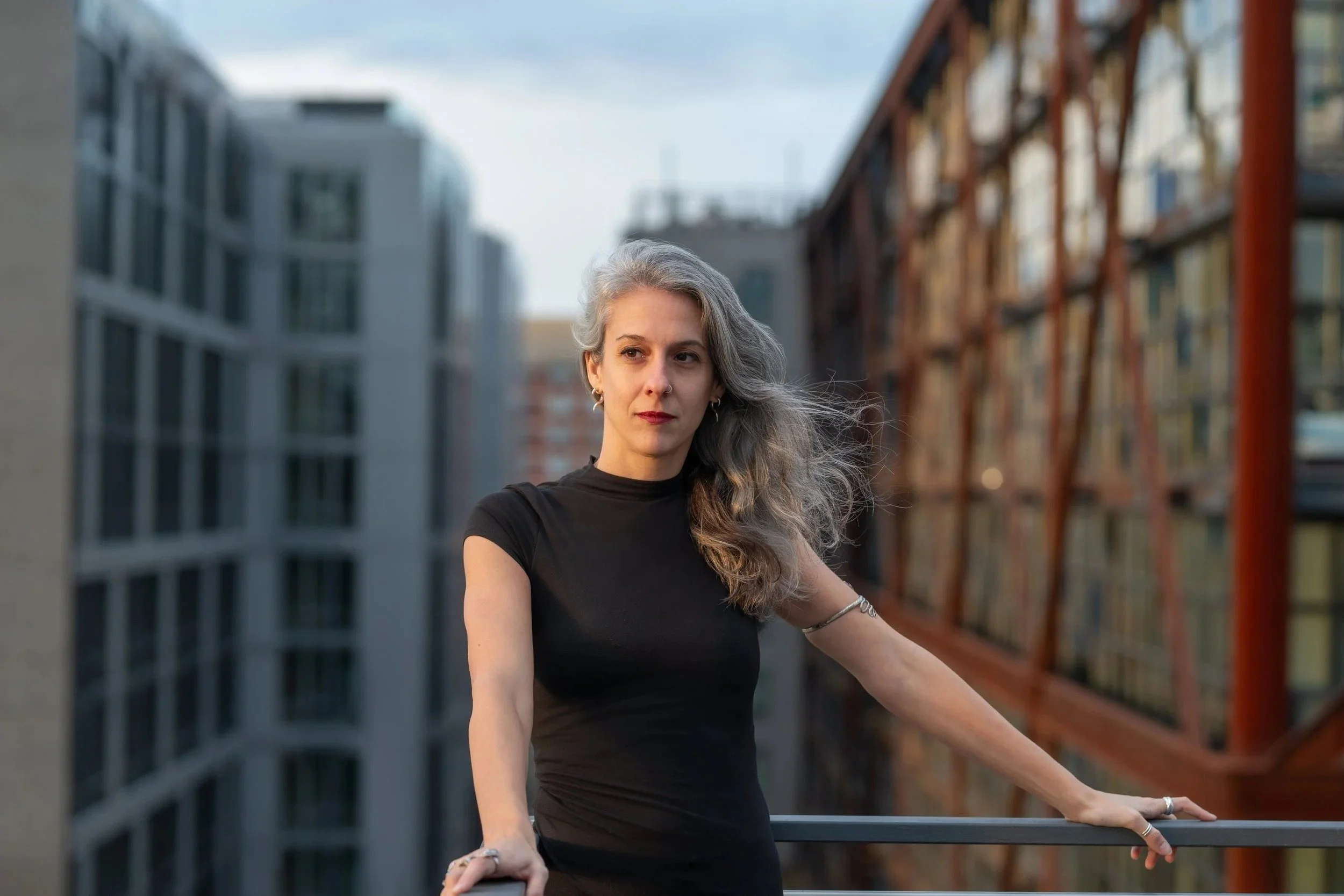 Portrait Photoshoot of a woman in black dress