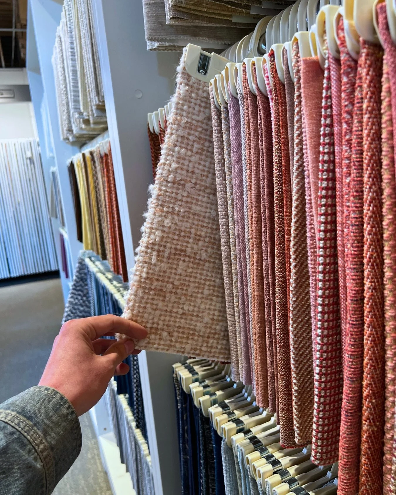 Get ready to think pink! Follow along for what&rsquo;s in store for @sfshowcase! 

#sfshowcase2026 #textilesamples #alygaydesign #thibaut