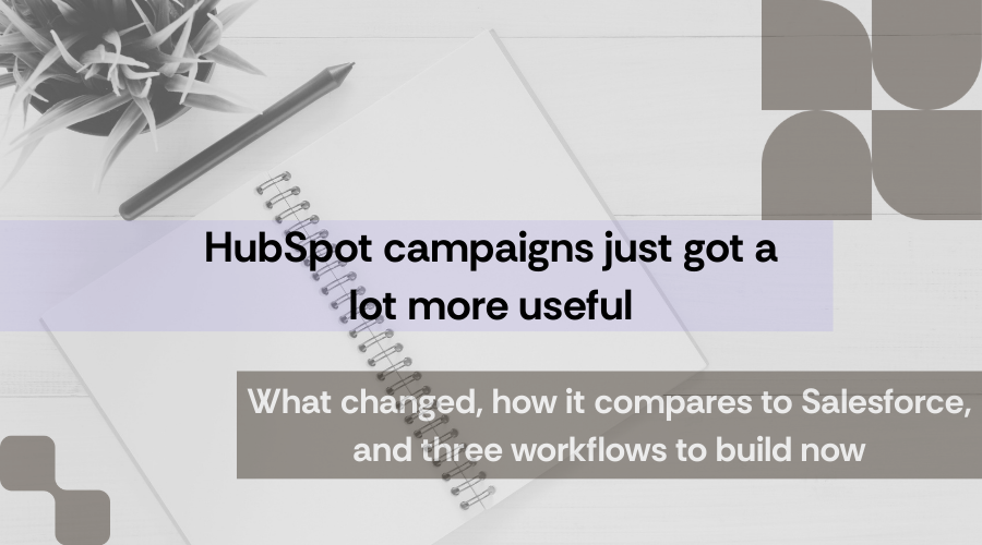 HubSpot campaigns just got a lot more useful.