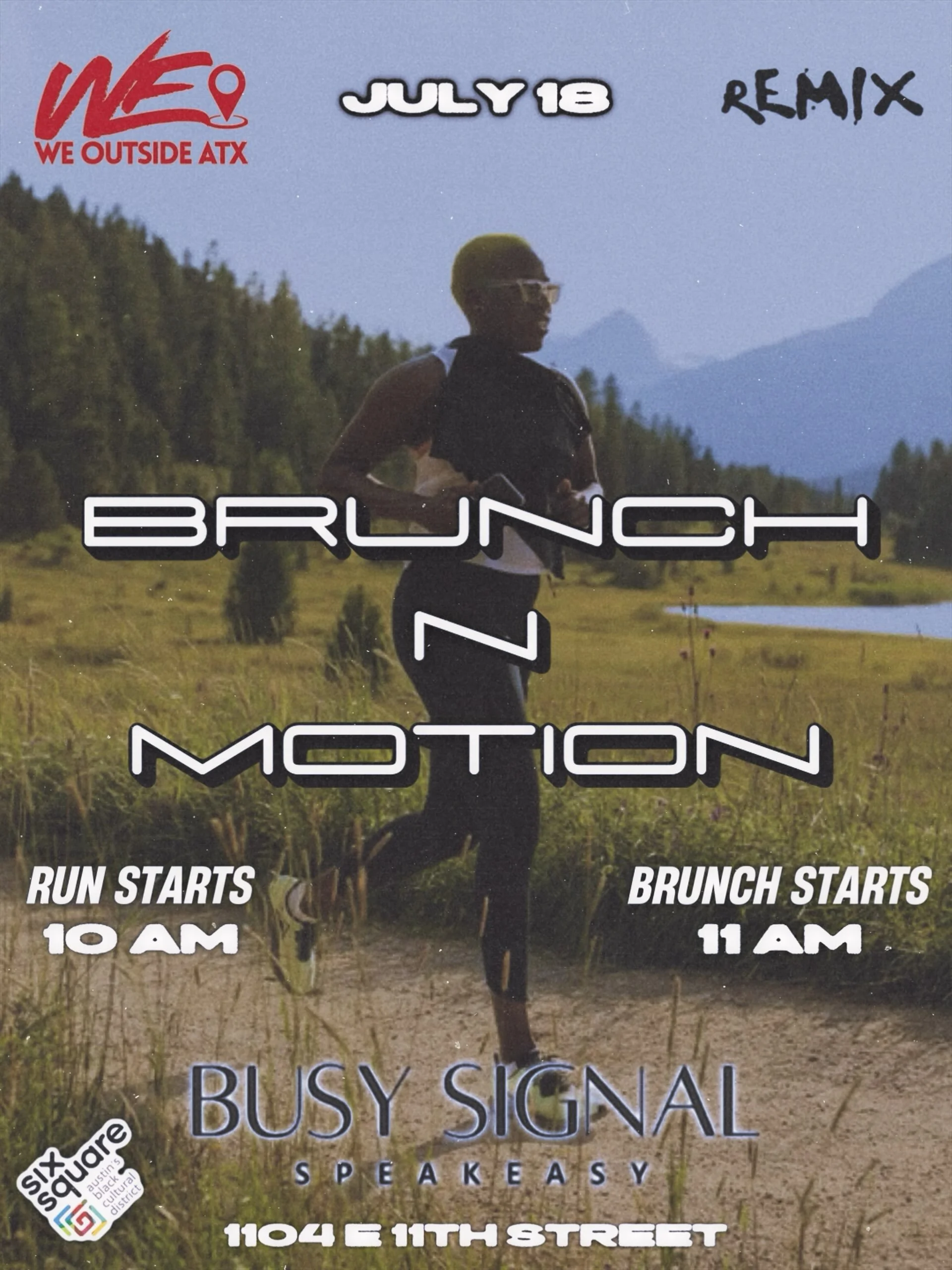 This Saturday, we&rsquo;re back at @victoryeast.atx !!

Come walk, jog, or run with us. Then vibe afterwards with sounds provided by @remix.intl and brunch available for purchase. 

Of course @sloburn.atx will be in the building 

See yall Saturday! 