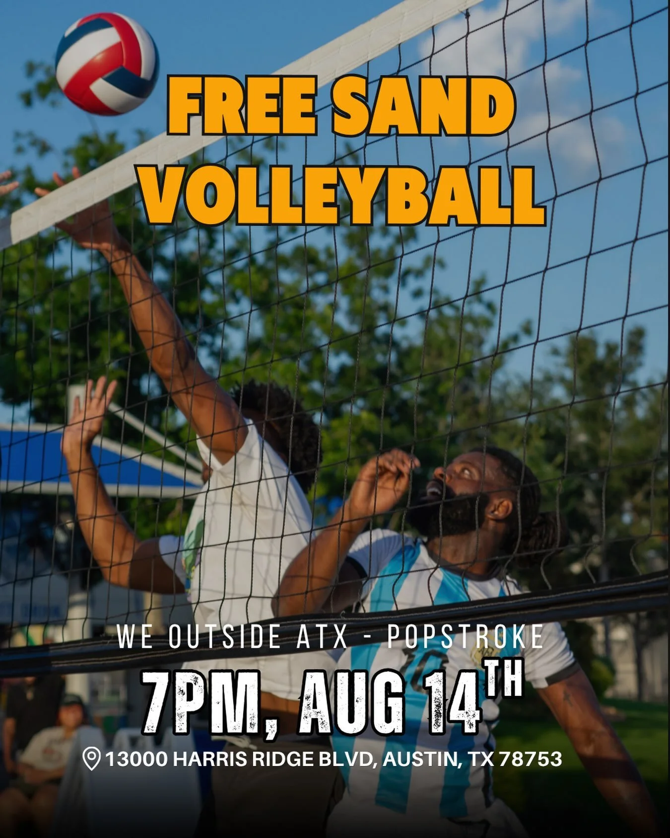 Can&rsquo;t wait to run volleyball back with you all!

Open to all experience levels! We had some folks on a winning streak, we wonder if they can run that back or get challenged. Shoutout to the winning teams though form the last event ! 

Meet us a