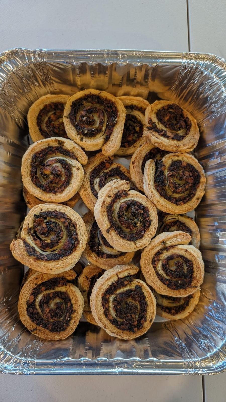 spinach w/ feta cheese pinwheel