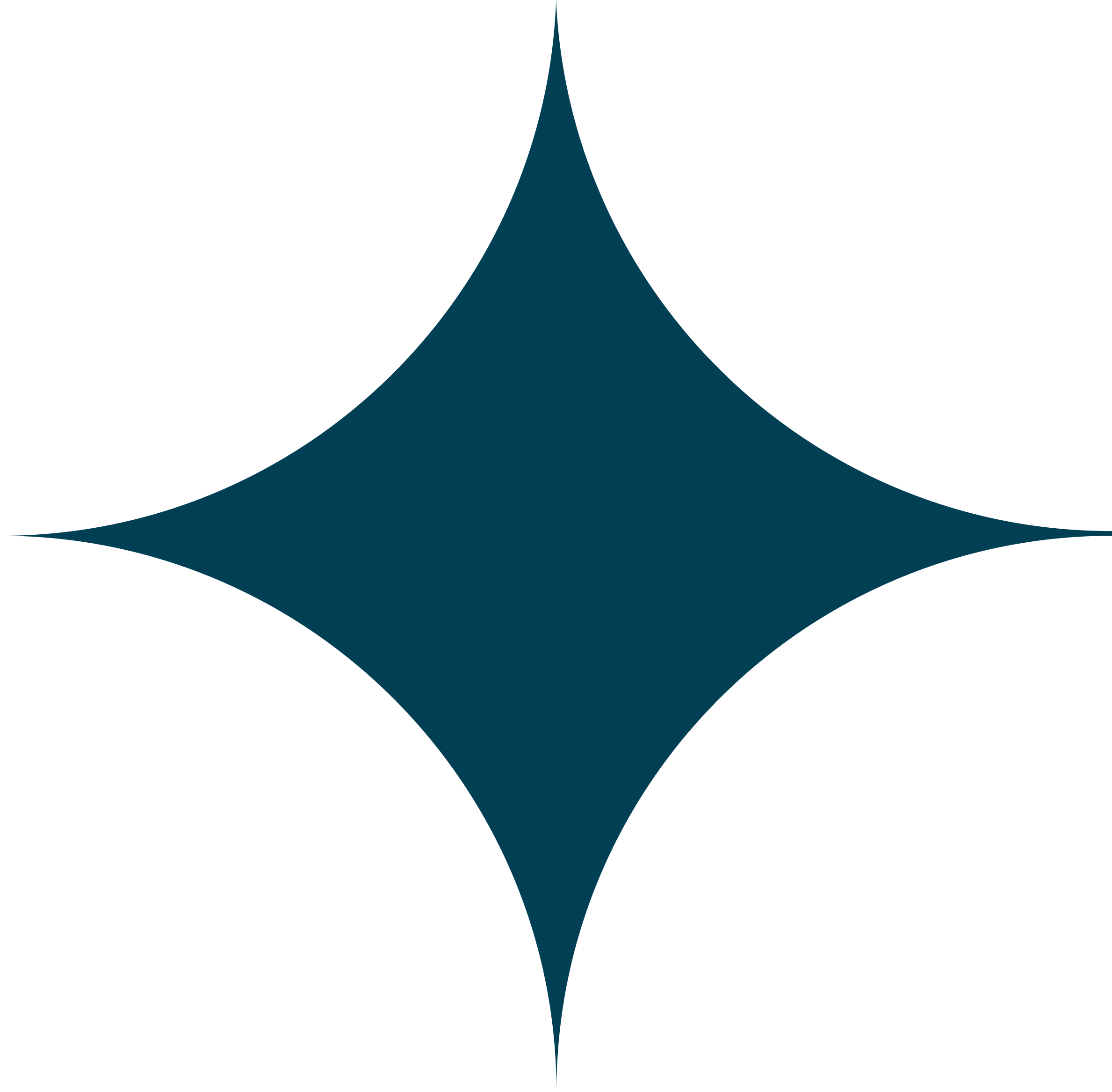 A teal-colored, five-pointed star with pointed tips and a hollow center.