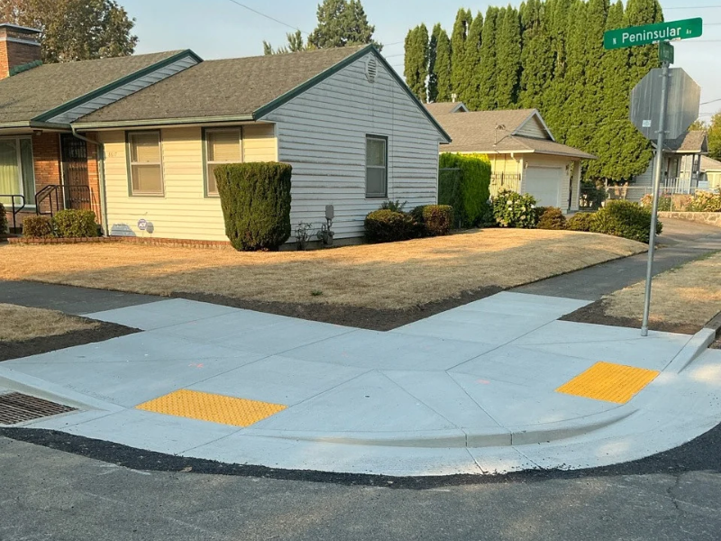 New ADA sidewalk ramps