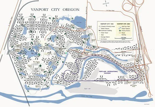 Vanport City, Oregon map