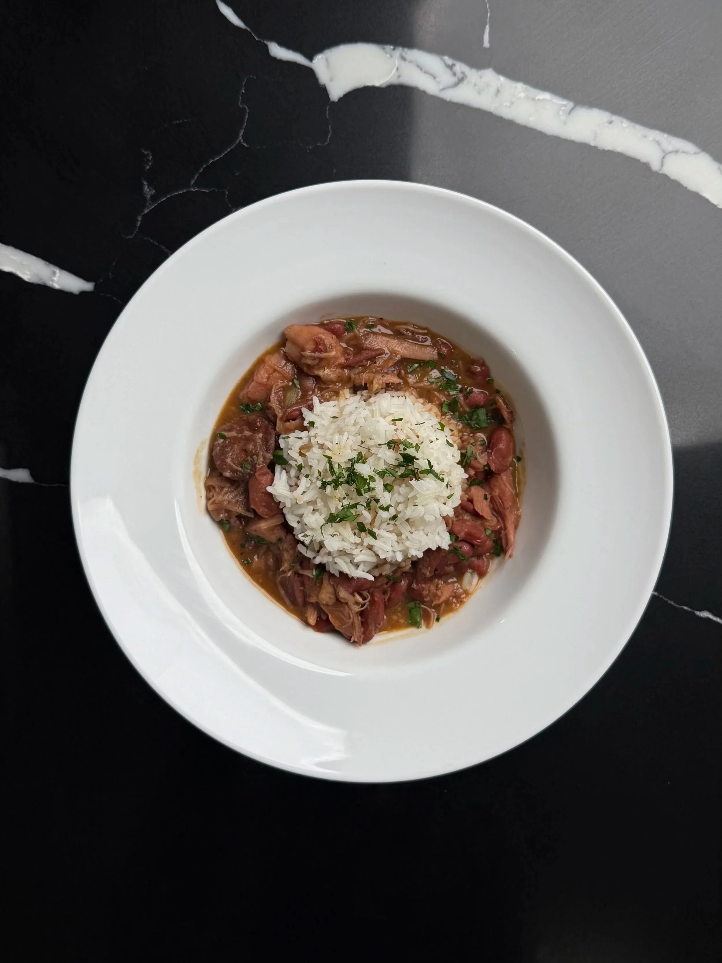 Louisiana-style red beans and rice