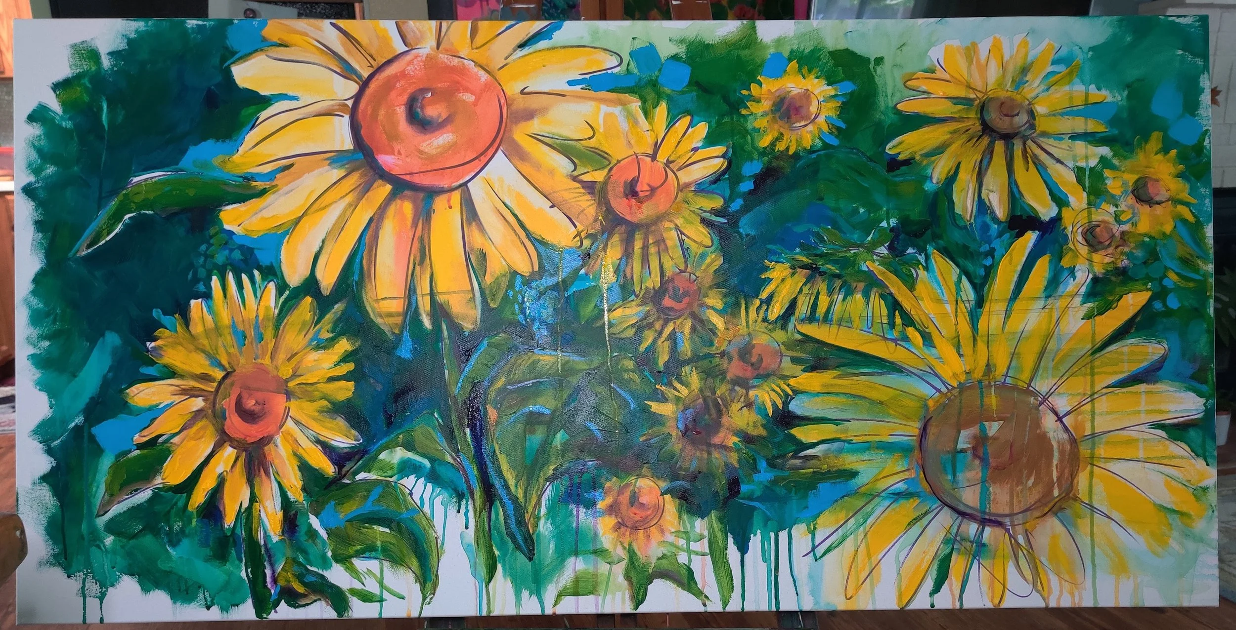 $645 
2024 Sunflower
24x48" canvas