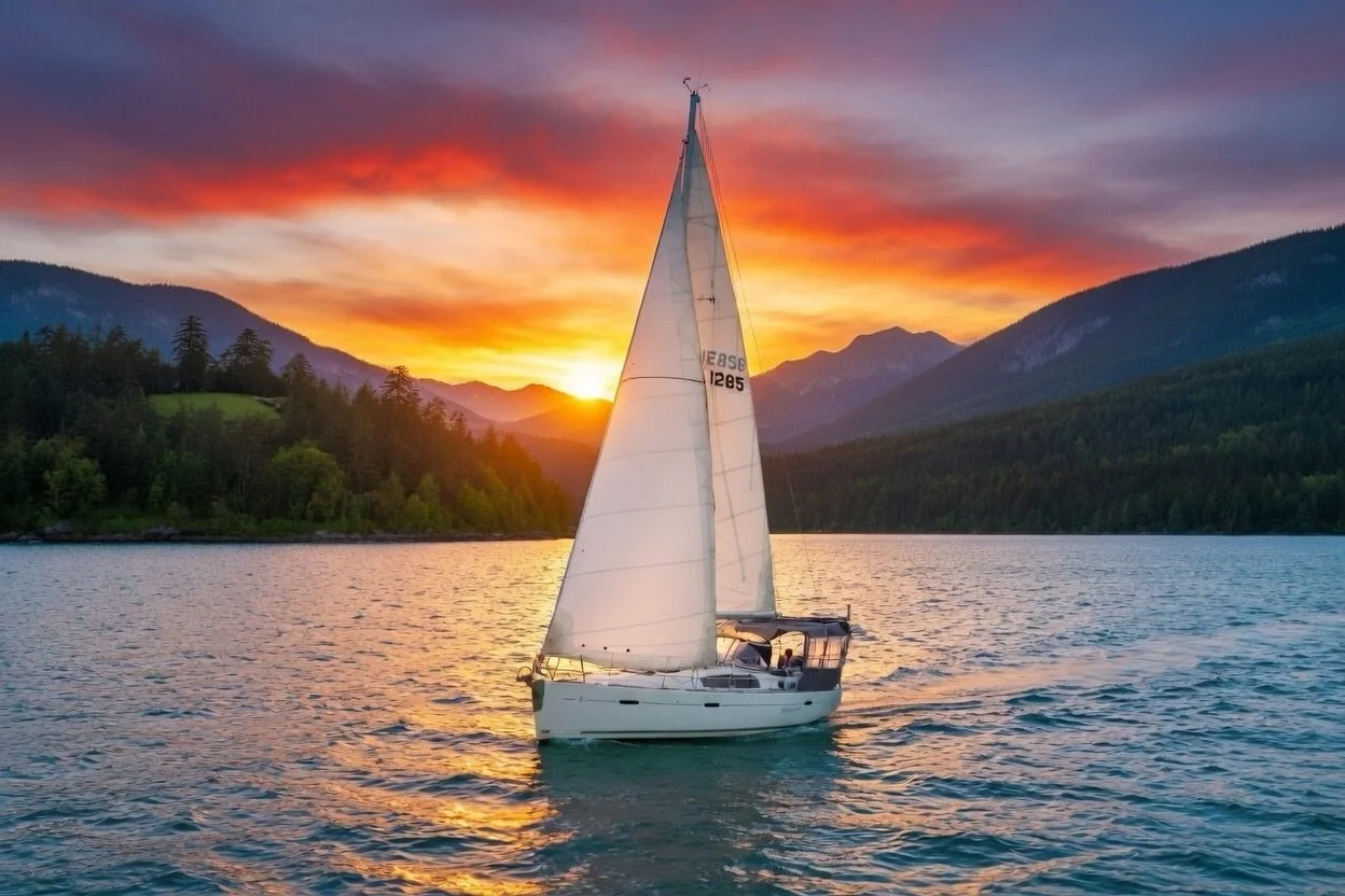 Golden light stretching across the water, carrying with it everything you gave, everything you moved forward

Even in the smallest ways as not every win is loud. Some just look like this.

#VancouverBySea
#BoatExperience #Summer
#Travel #BeautifulDes