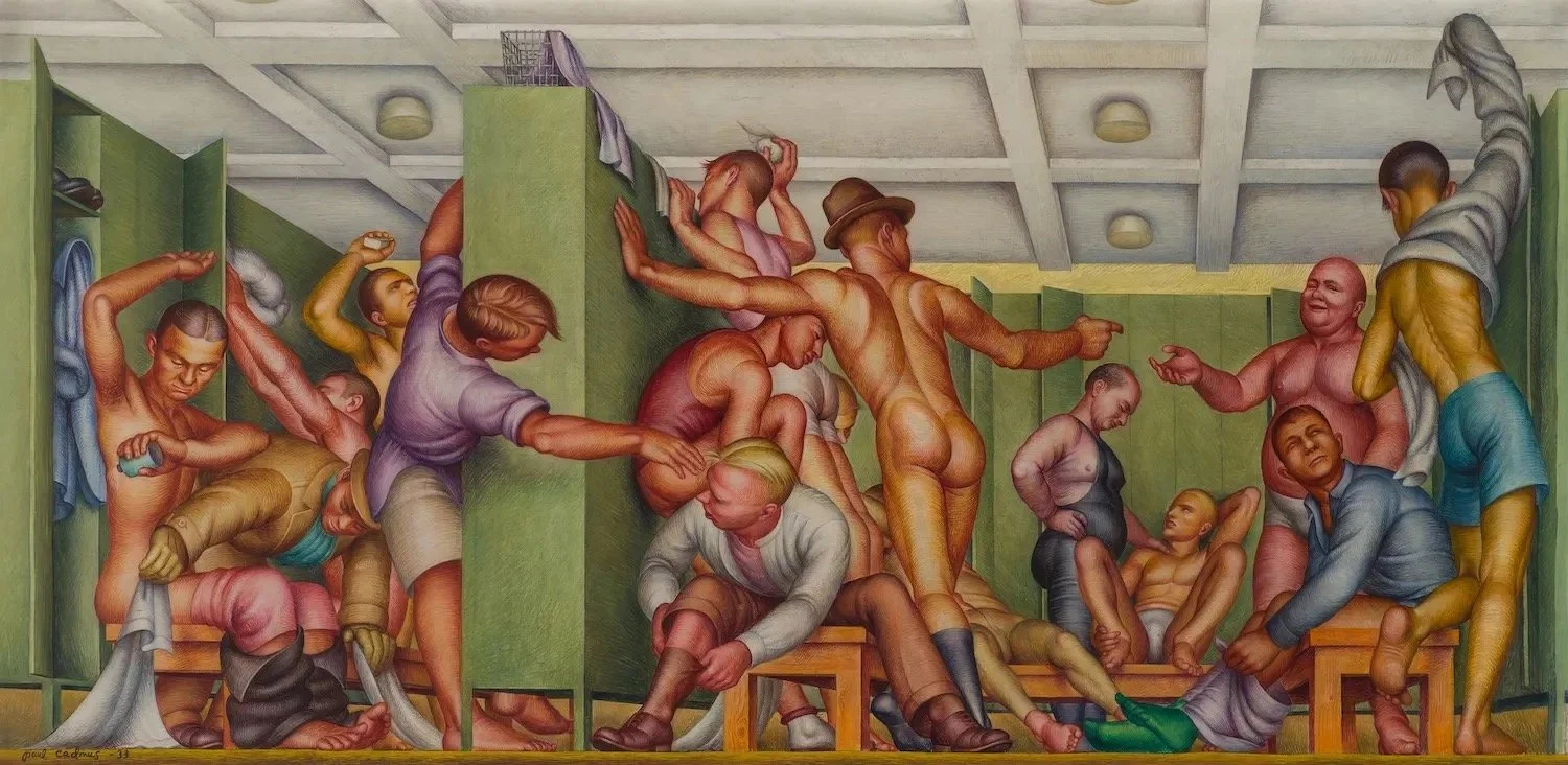 Paul Cadmus, Y.M.C.A. Locker Room, 1934