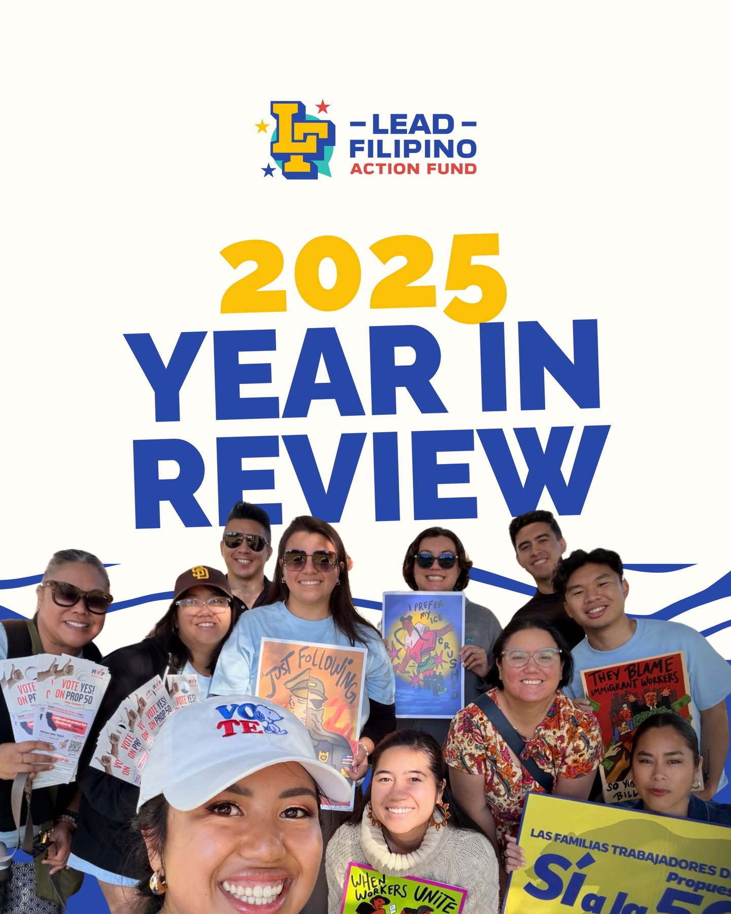 We were founded to create grounded national infrastructure that strengthens and produces Filipino American political engagement + leadership. 

The past 90 days have been incredible!

🥊 We ran our multi-city Yes on Prop 50 campaign alongside hundred