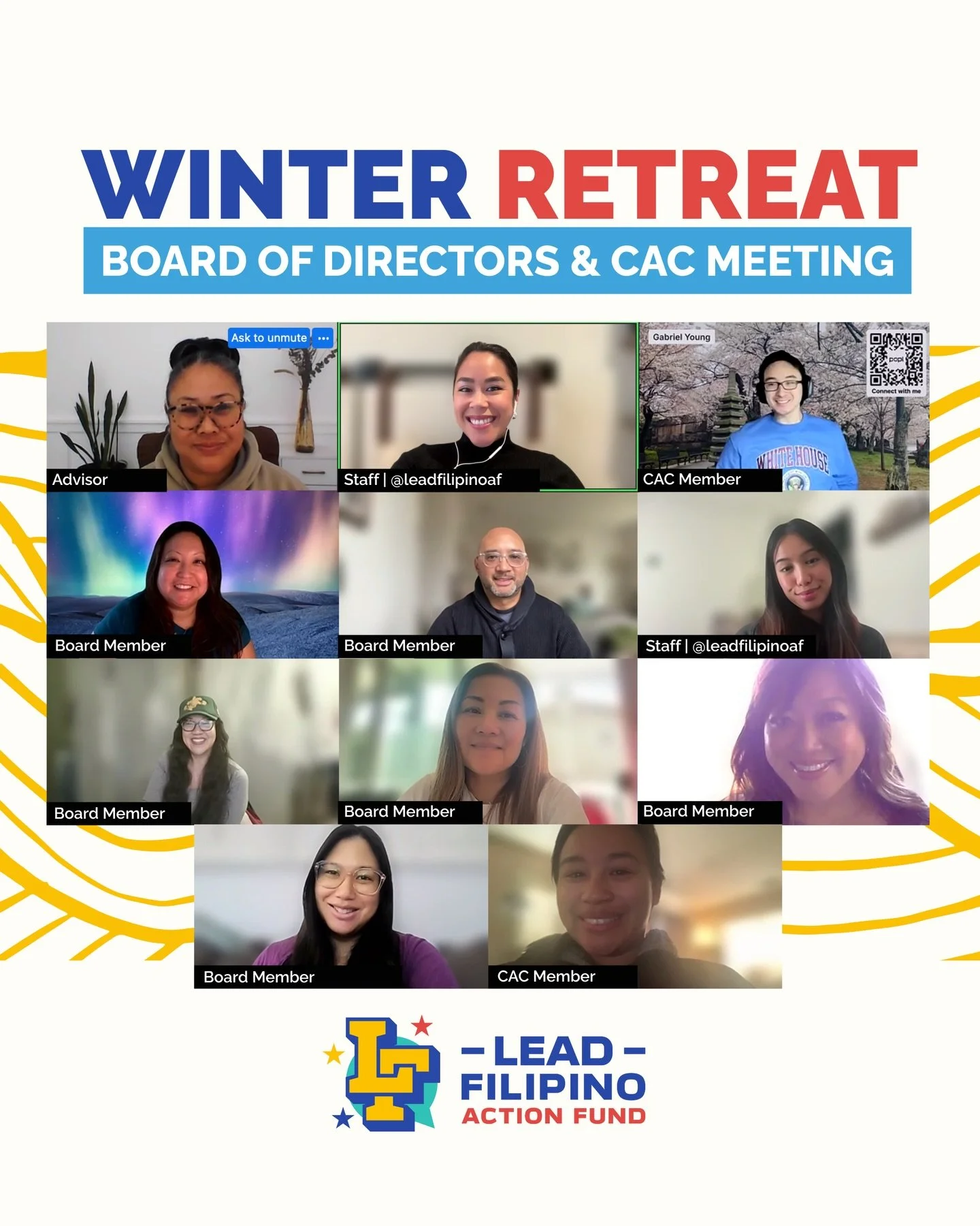 Earlier today, our Board of Directors and Community Ambassador Council [CAC] convened for our FIRST planning retreat to discuss our priorities for the coming year. Composed of seasoned FilAm political operators, advocates and national organizers from