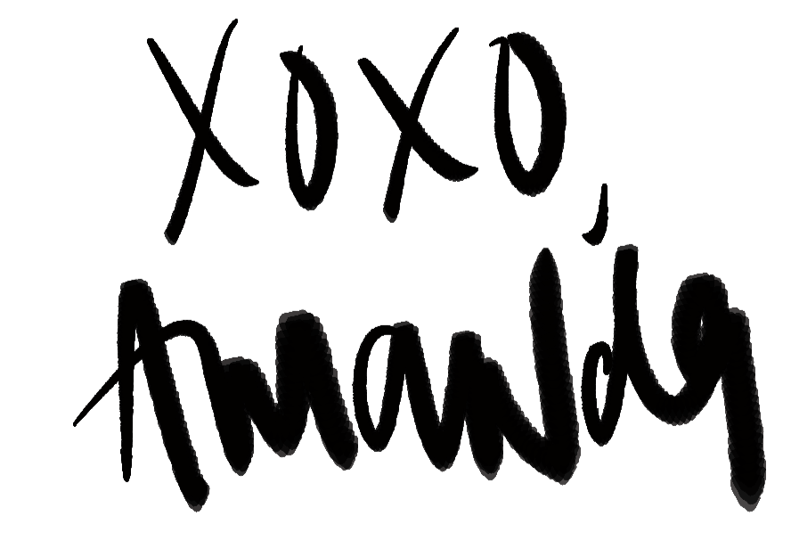 Amanda XOXO Signature Sign Off