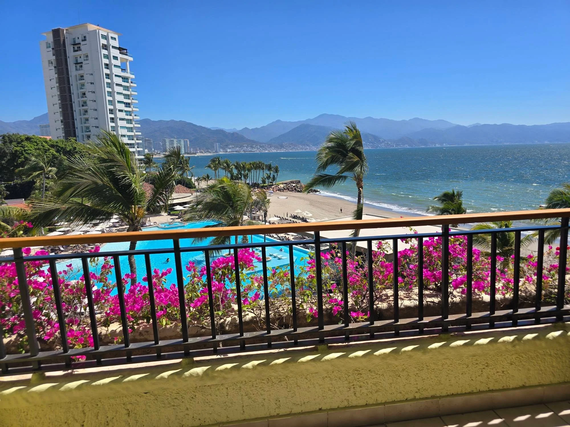 View from balcony at Marriott Puerto Vallarta Resort