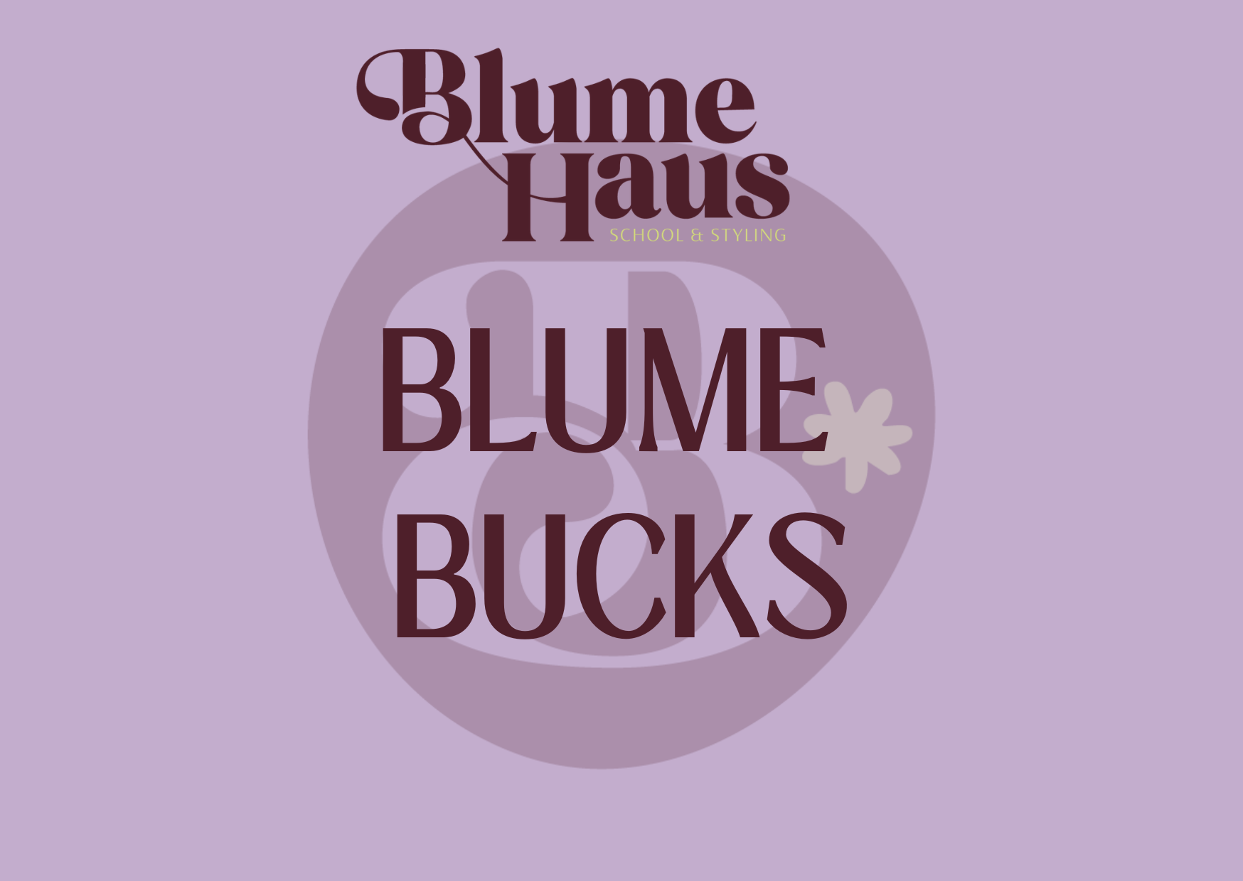 BLUME BUCKS VOUCHER