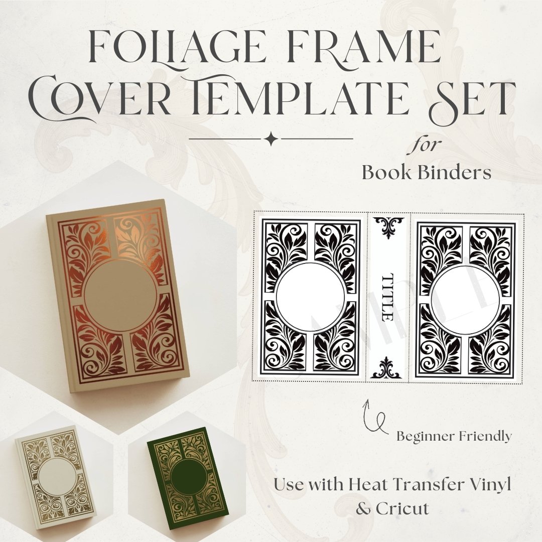 Botanical Book Cover Template Set