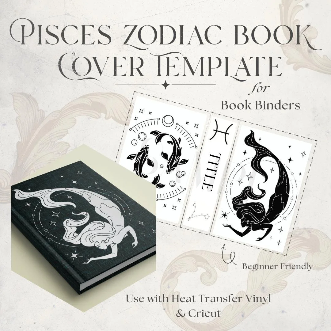 Zodiac Pisces Book Cover Design Template