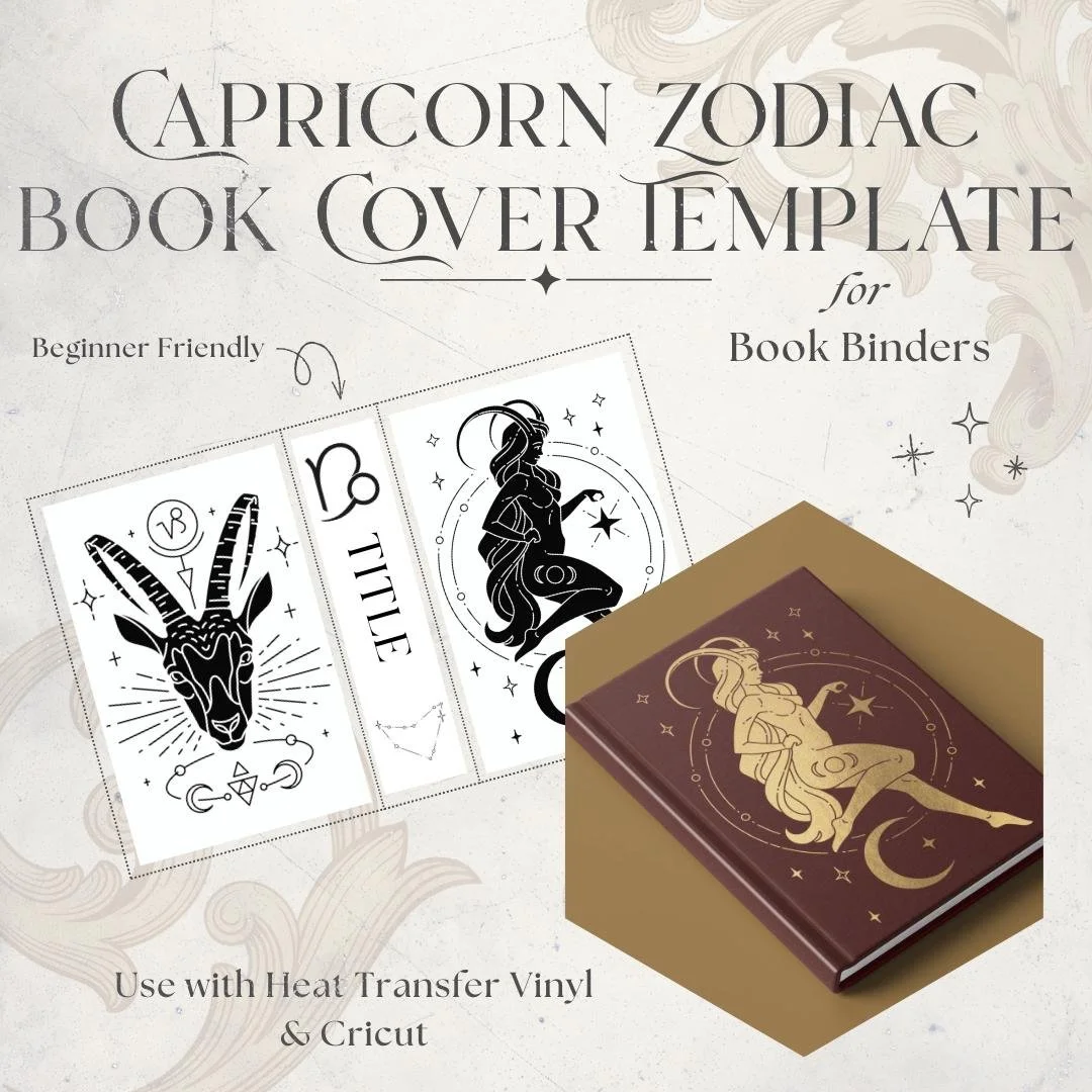 Zodiac Capricorn Book Cover Design Template