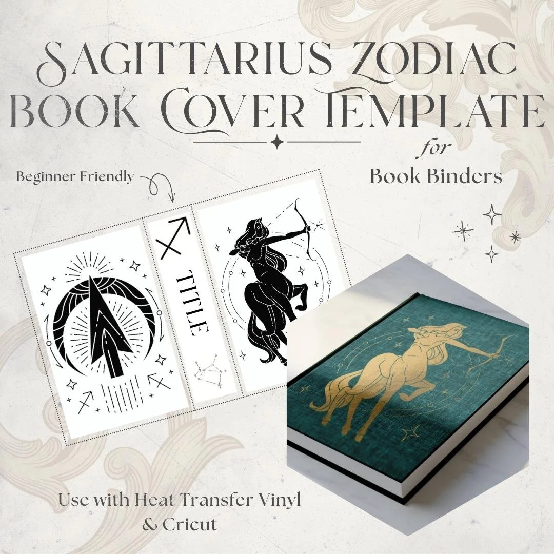 Zodiac Sagittarius Book Cover Design Template