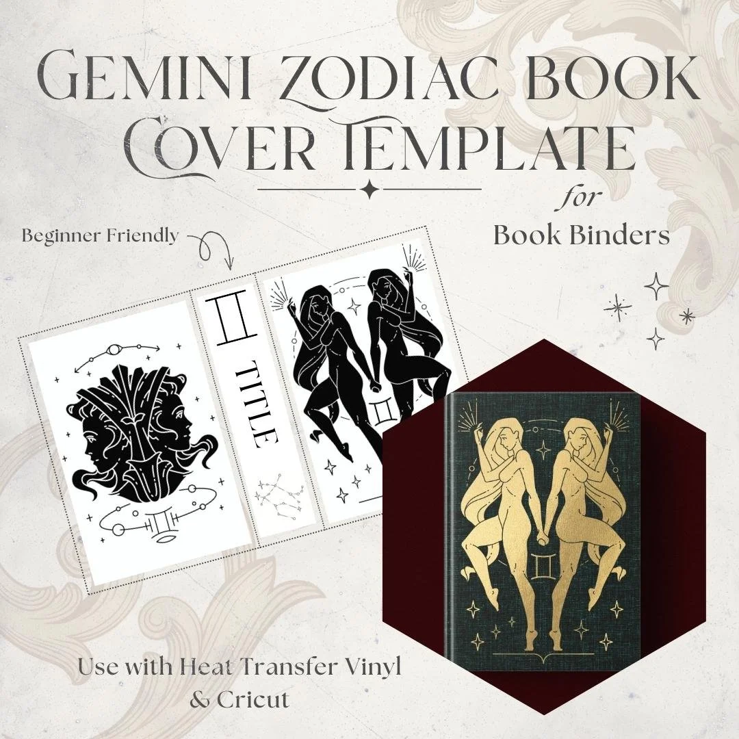 Zodiac Gemini Book Cover Design Template