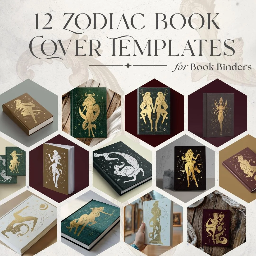 Zodiac Book Covers Template Whole Shop Bundle