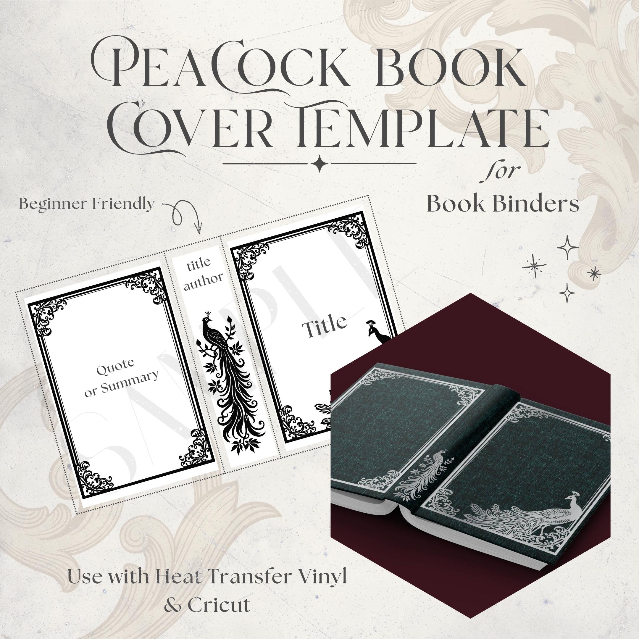 Peacock Frame Book Cover Template