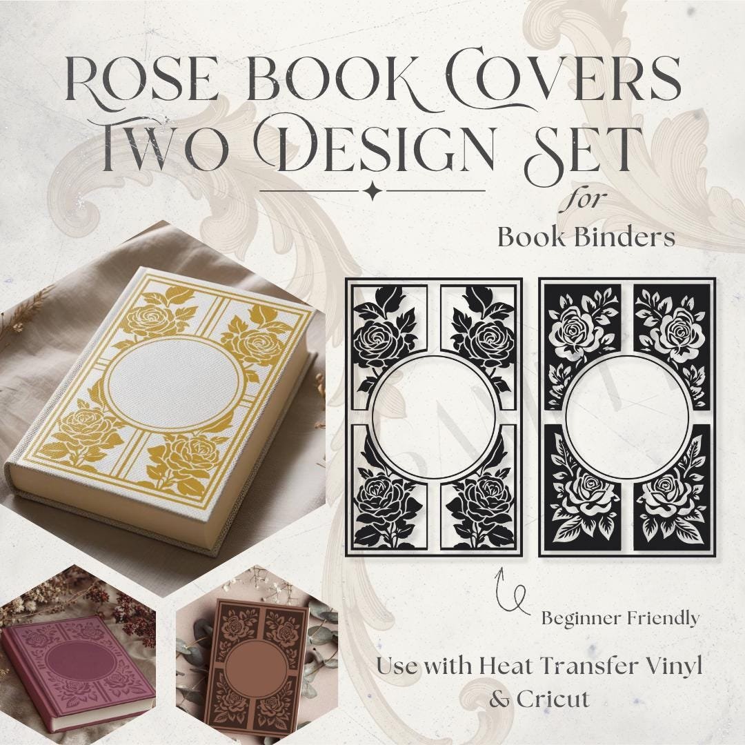 Circle Framed Rose Book Cover Templates