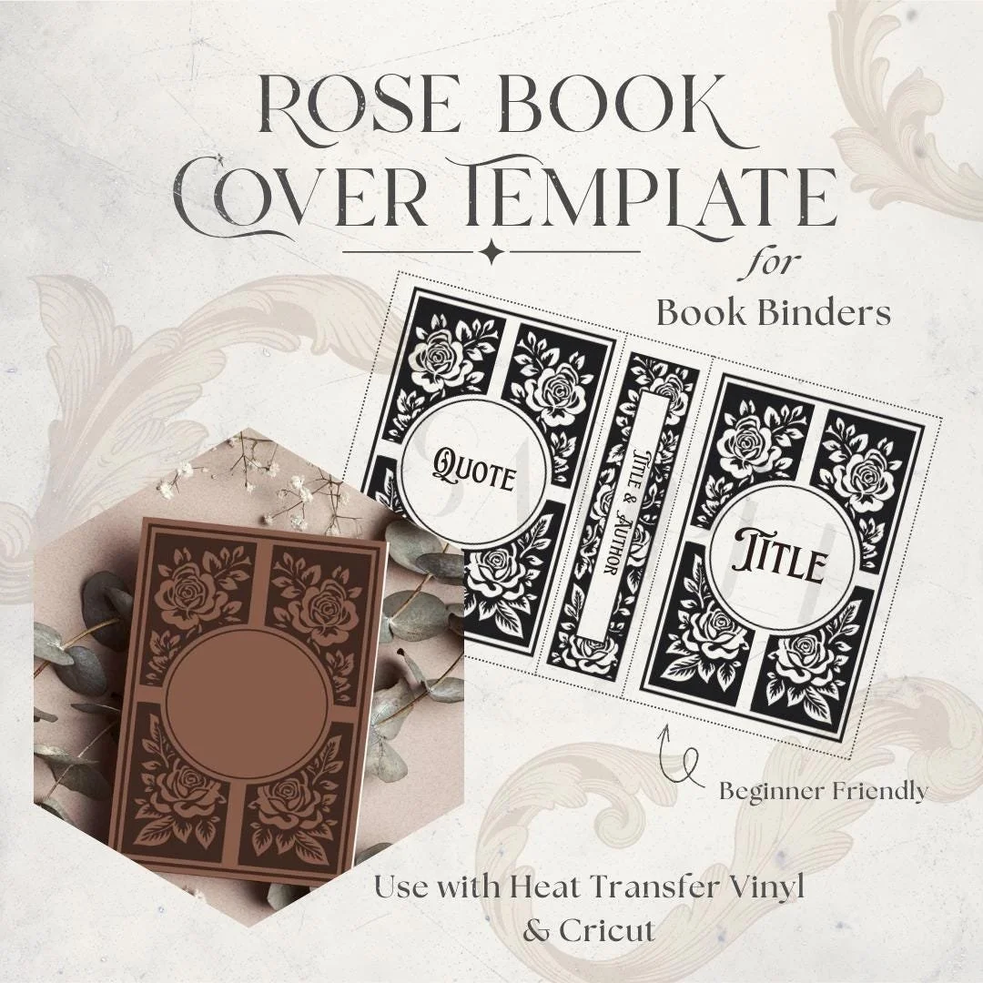 Framed Rose Book Cover Template