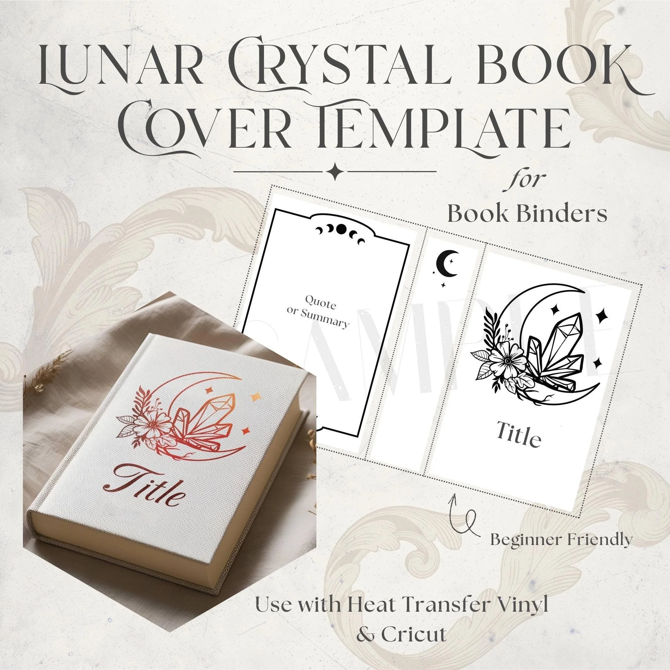 Lunar Book Cover Template