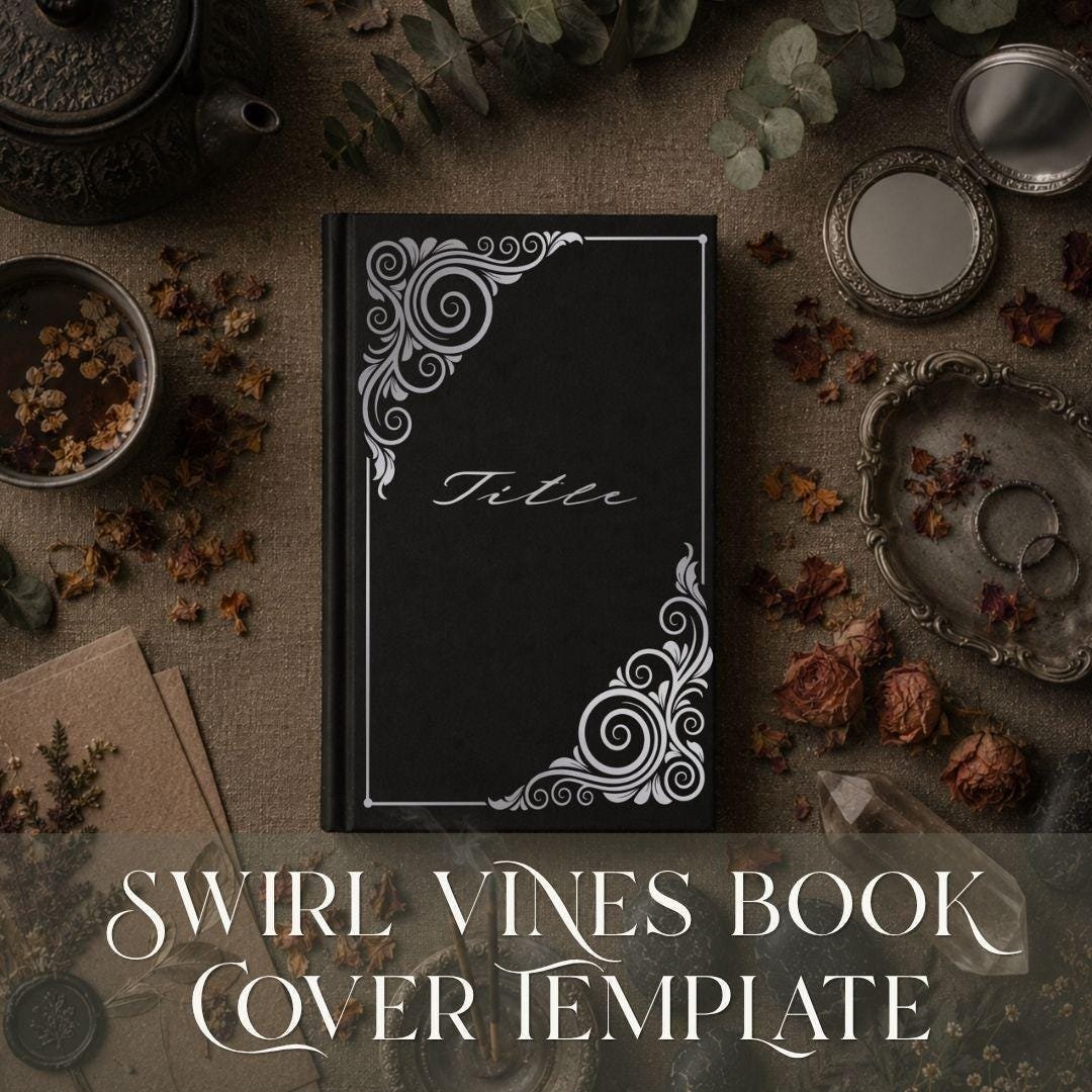 Swirls and Vines Book Cover Template