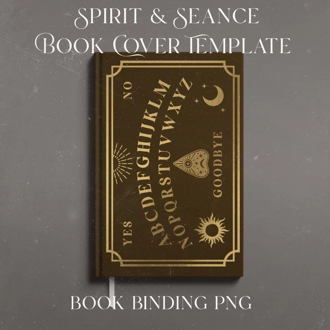Gothic Ouija Spirit Board Book Cover Template