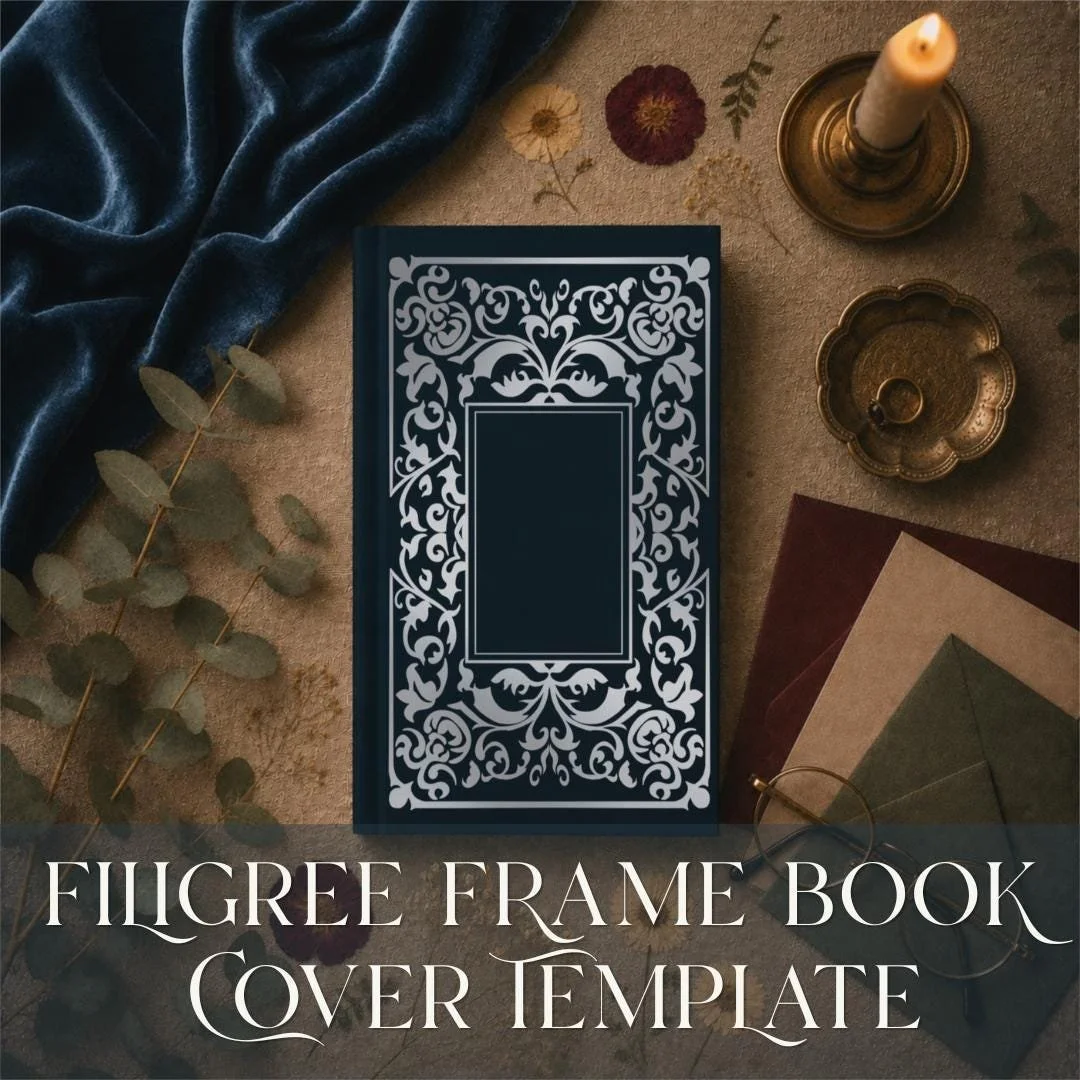 Filigree Frame Book Cover Template