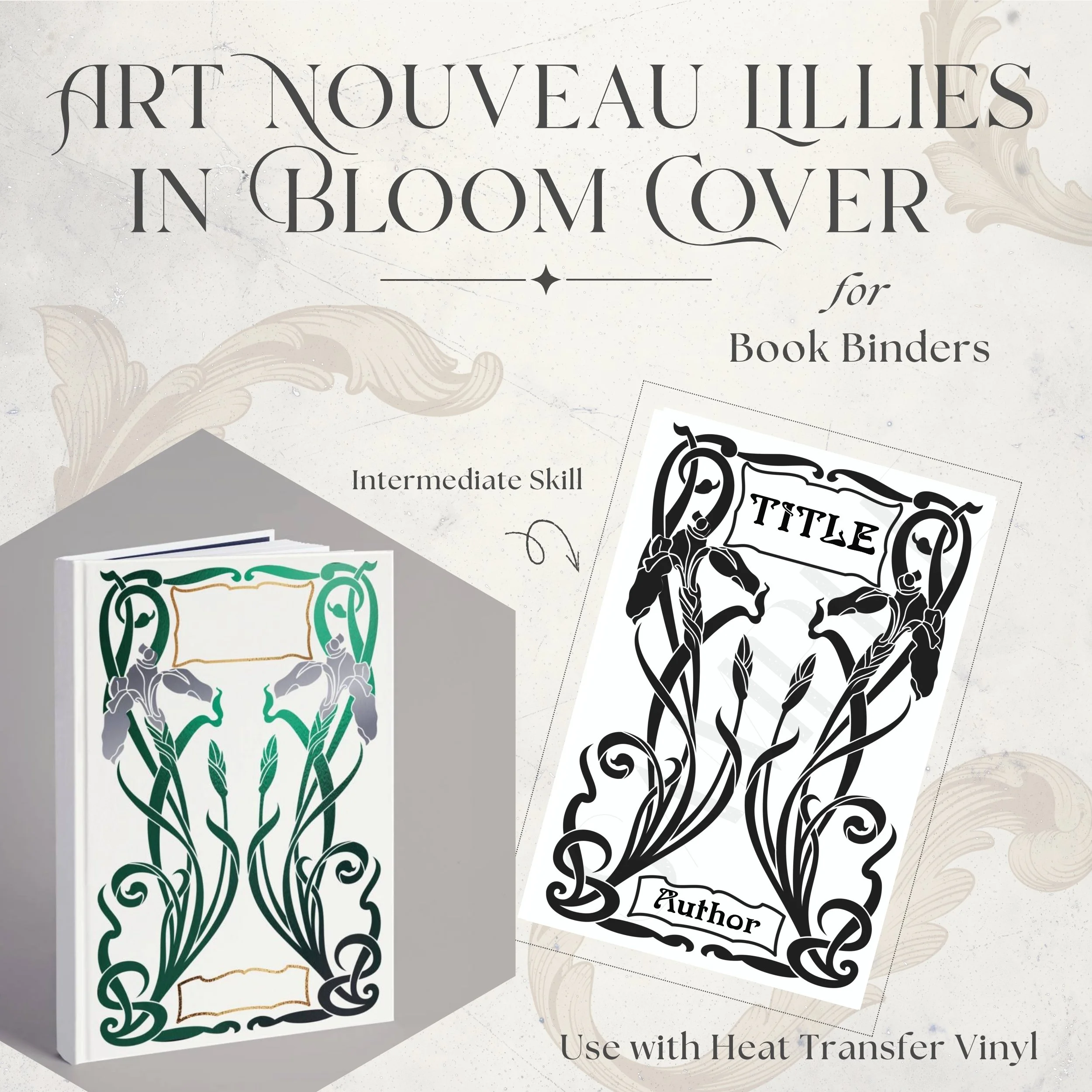 Lillies in Bloom Book Cover Template