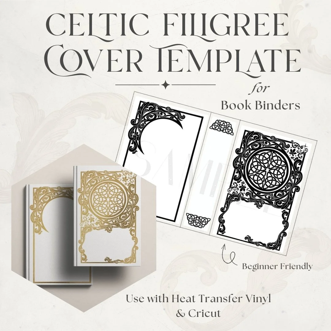Celtic Filigree Book Cover Template