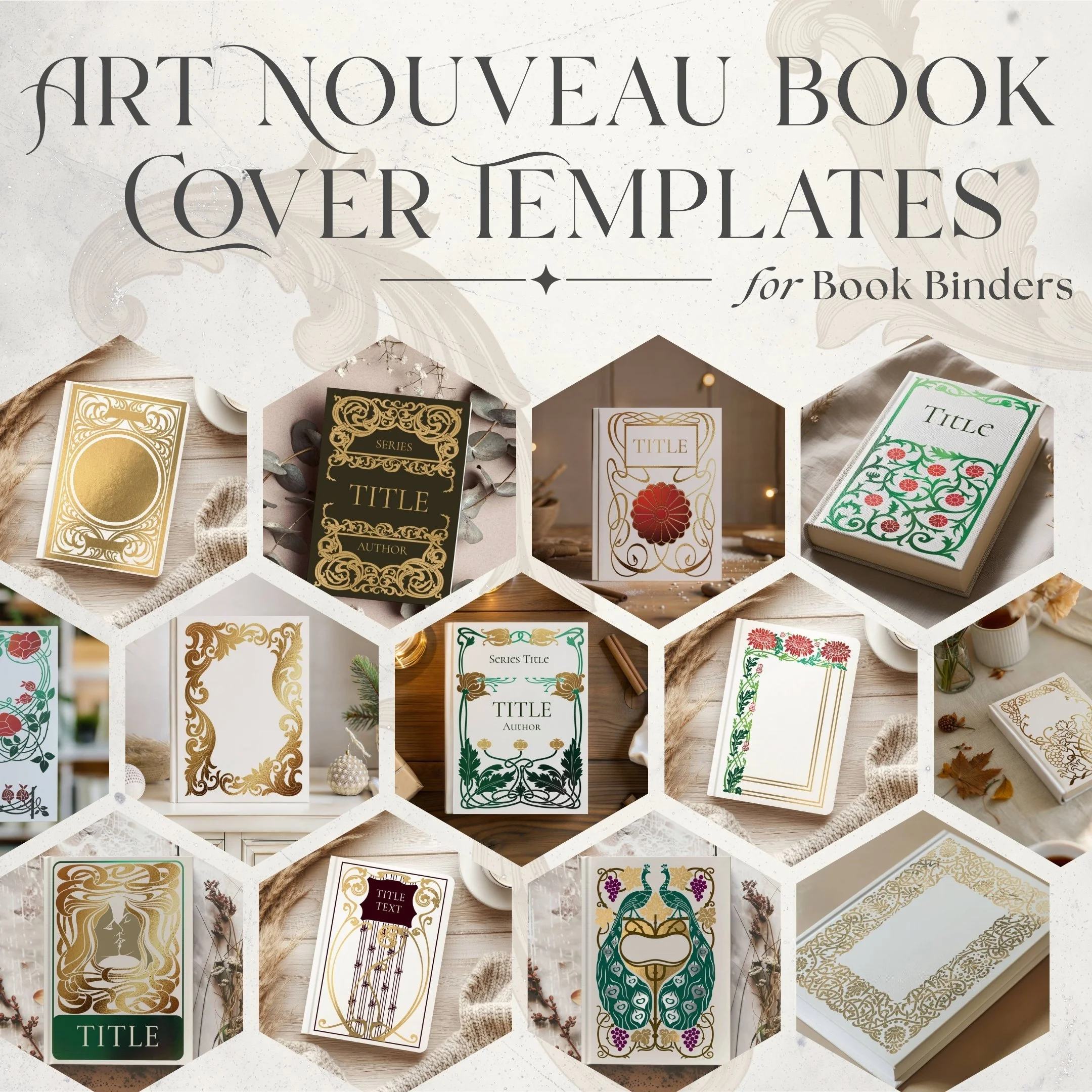 Whole Shop Bundle Art Nouveau Book Cover Templates